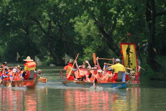 2017杭州西溪龙舟文化节在西溪湿地举办