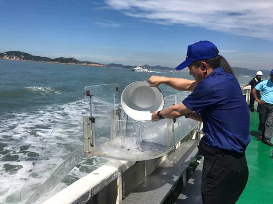 2017舟山渔场增殖放流活动在浙江舟山举办